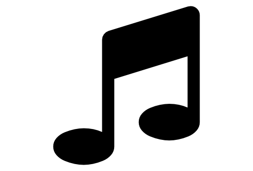 Music note black symbol
