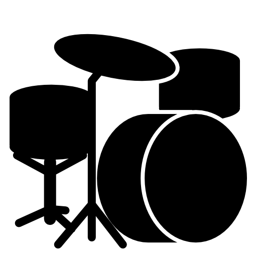 Drum set silhouette