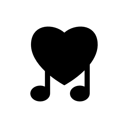 Music love symbol