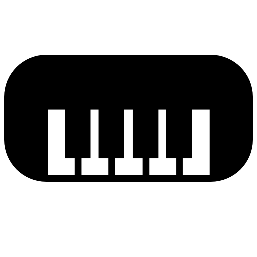 Piano with rounded edges