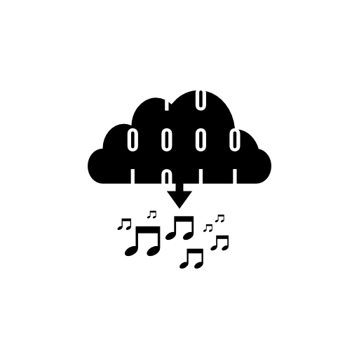 Downloading musical data of the cloud