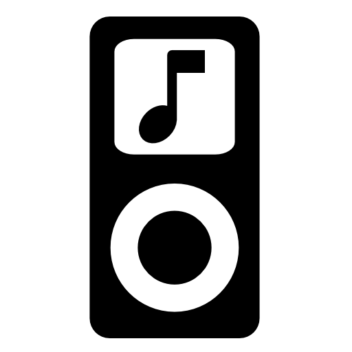 Apple iPod with musical note symbol