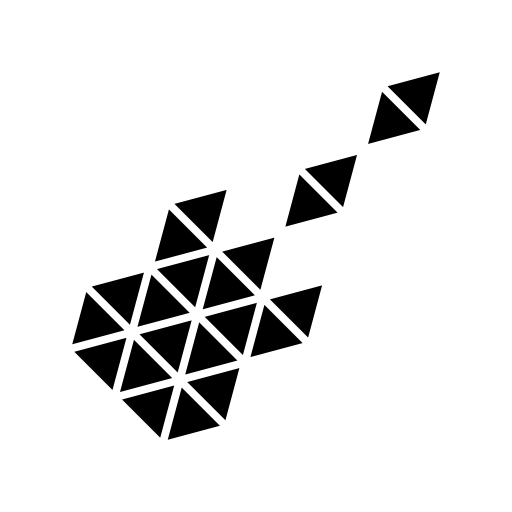 Polygonal triangles guitar
