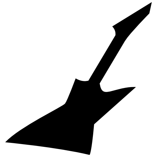 Electric guitar silhouette