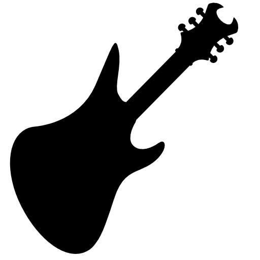 Bass guitar black silhouette