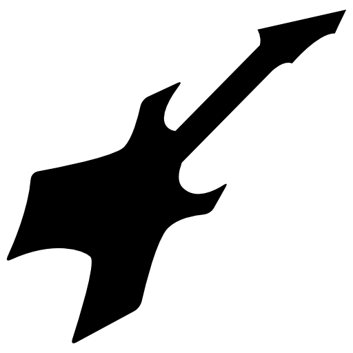 Electric guitar silhouette