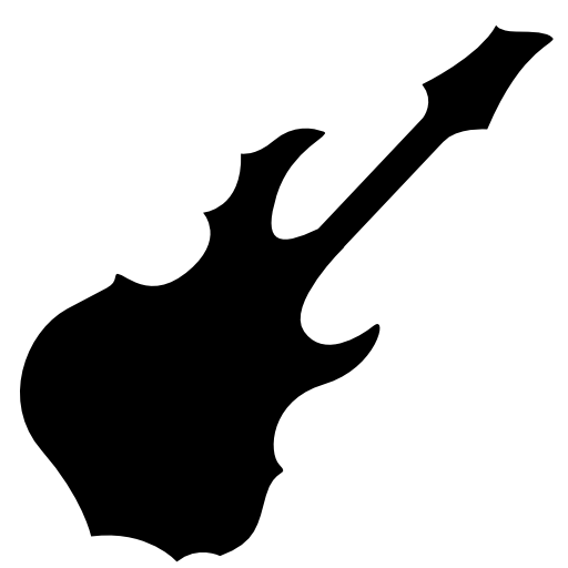 Electric guitar for heavy rock music