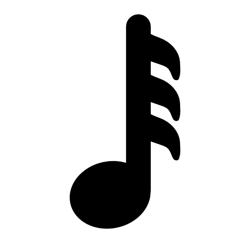 Thirty second musical note