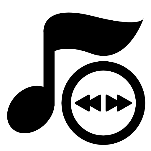 Eighth note and selector arrows