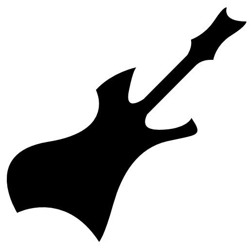 Electric guitar with irregular shape