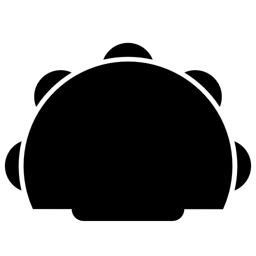 Tambourine silhouette