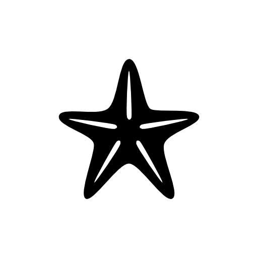Star of sea fivepointed shape