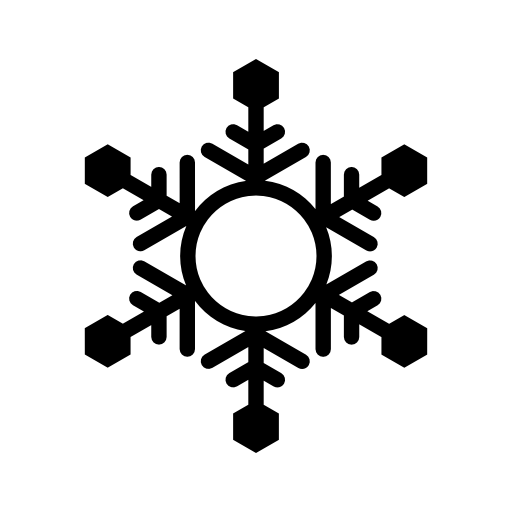 Snowflake with circular shape