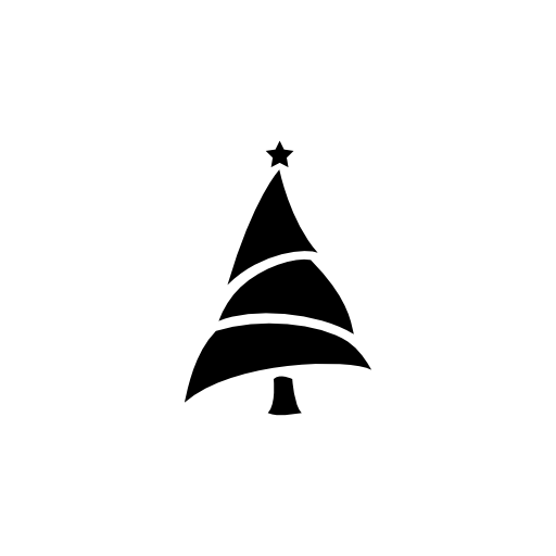 Christmas tree silhouette