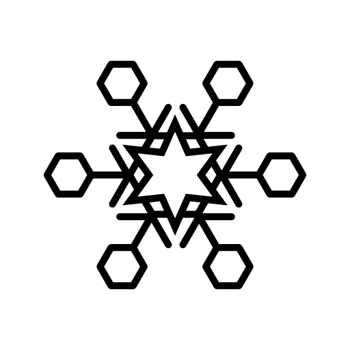 Six pointed star snow lantern