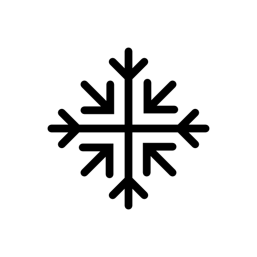 Snowflakes made of arrows