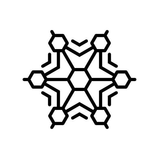 Snowflake with various shapes