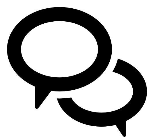 Round dialogue symbol