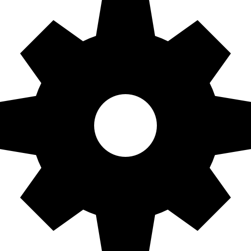 Cog wheel silhouette