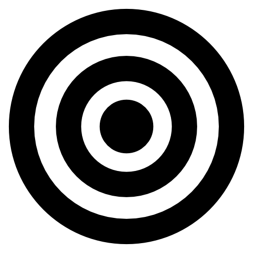 Target concentric circles symbol