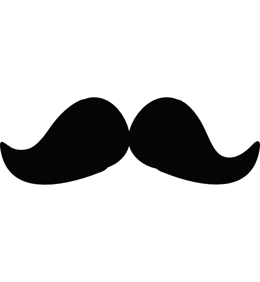 Mustache silhouette
