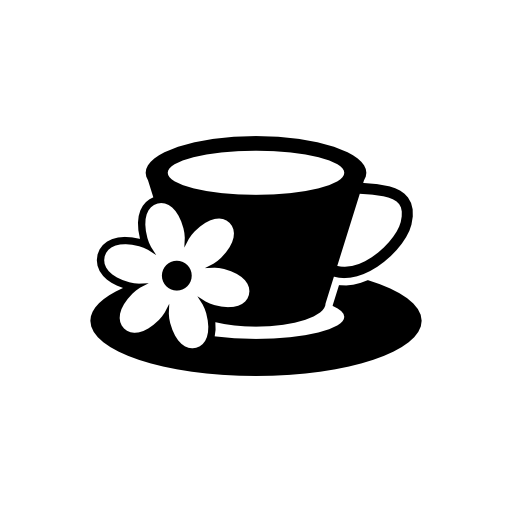 Cup with a flower