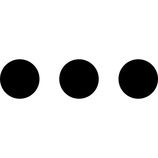Three aligned dots forming a line