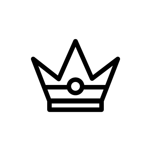 Royal outlined crown