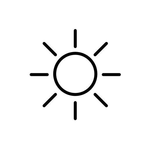 Light beam, sun outline