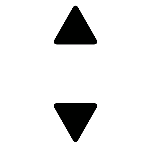Up and down small triangular arrows
