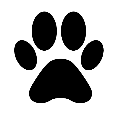 Animal paw print shape