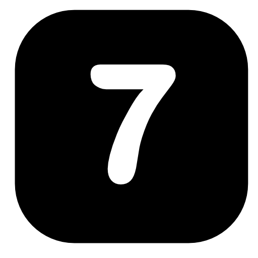 Number 7 square