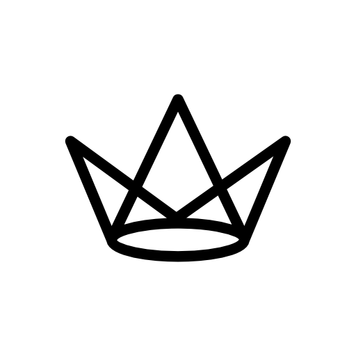 Royal crown divided by lines variant