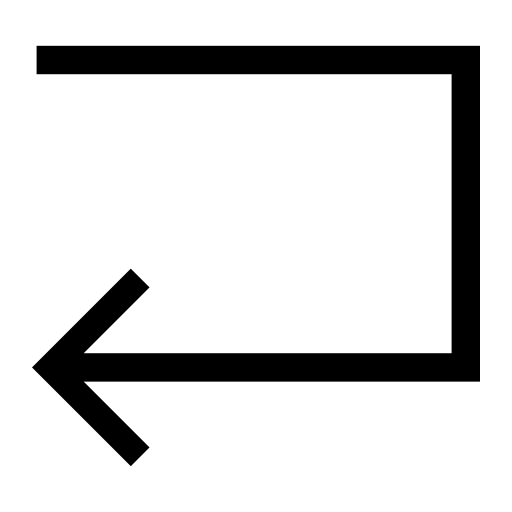 Arrow to left, IOS 7 interface symbol