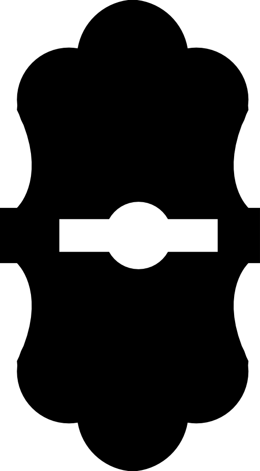 Keyhole variant with curved edges