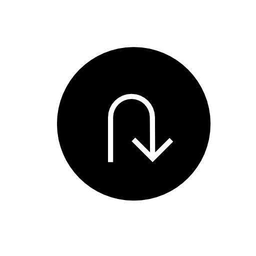 Arrow down, IOS 7 interface symbol