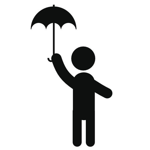 Child with an umbrella