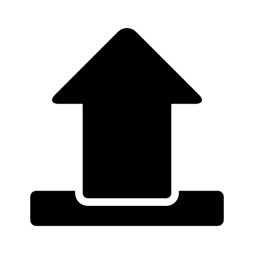 Interface upload up arrow symbol