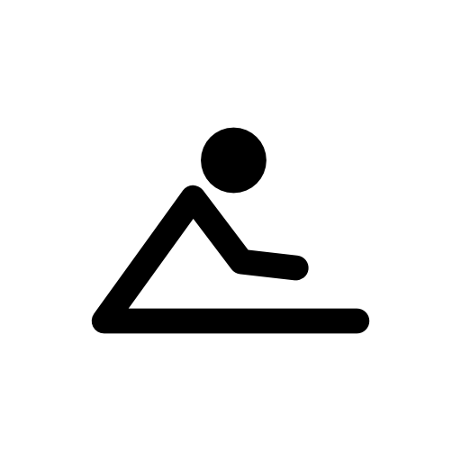 Gymnast in frontal flexion posture