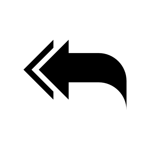 Reply all arrow symbol