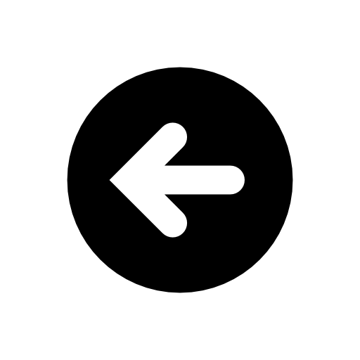 Arrow pointing to left inside a circle