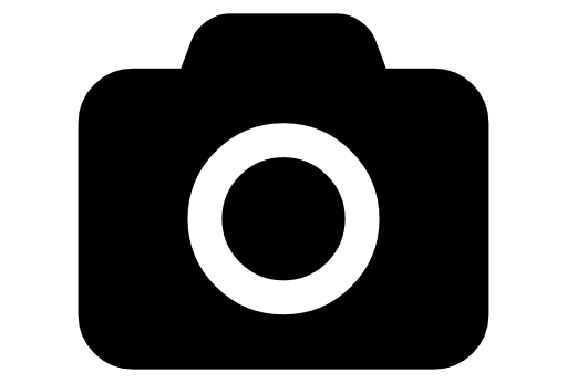Photo camera black shape