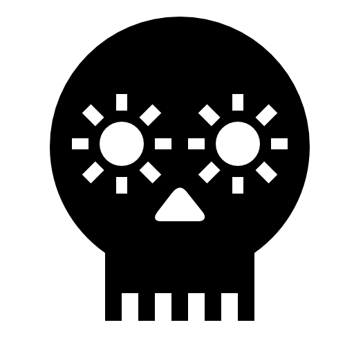 Artisanal skull of Mexico