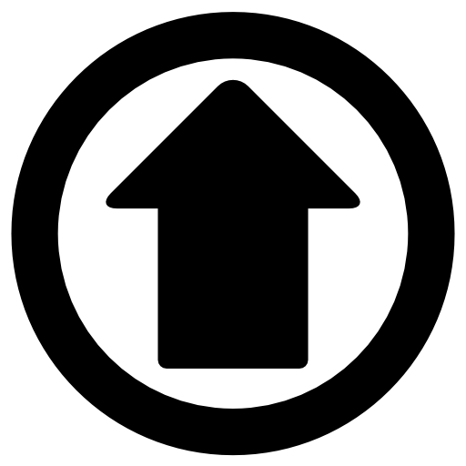 Up arrow in a circle