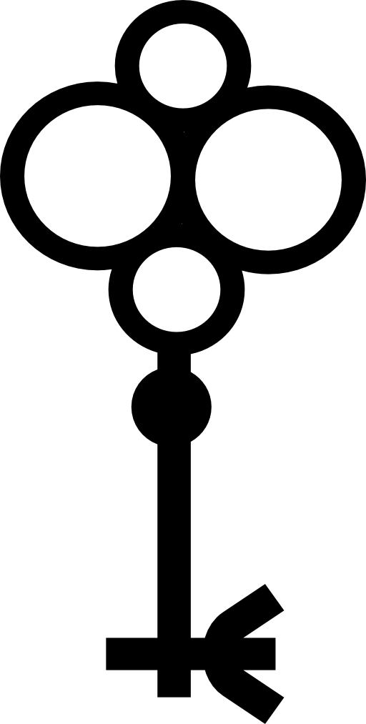 Four circles on top on key design