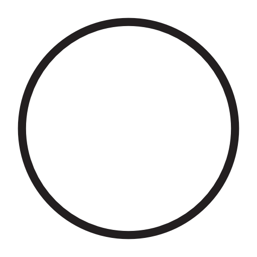 Circle in white