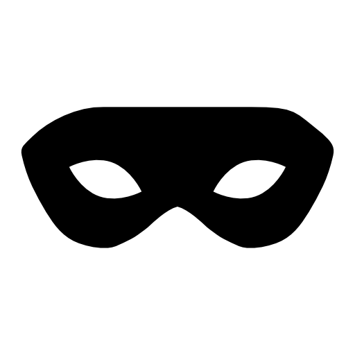 Carnival black mask for males