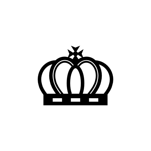 Royal crown of elegant vintage design