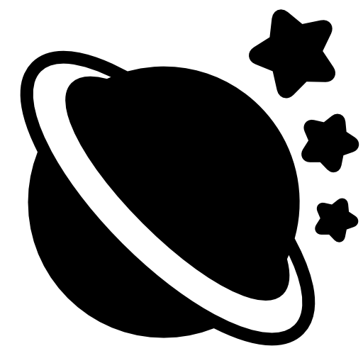 Saturn with three stars