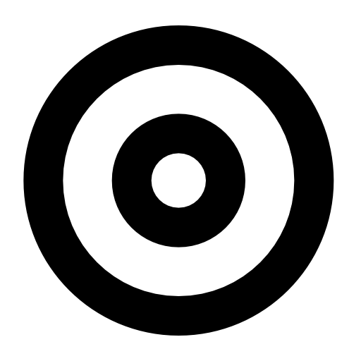 Target symbol with two concentric circles